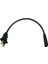 Nema 1-15P IEC320 C7 Dizüstü Taşınabilir Güç Kablosu Pc Kısa Kablo 20CM (Yurt Dışından) 2