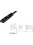 Nema 1-15P IEC320 C7 Dizüstü Taşınabilir Güç Kablosu Pc Kısa Kablo 20CM (Yurt Dışından) 4