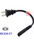 Nema 1-15P IEC320 C7 Dizüstü Taşınabilir Güç Kablosu Pc Kısa Kablo 20CM (Yurt Dışından) 5