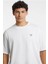 Erkek Beyaz Mini Patch T-Shirt 3