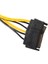 Bakır Gpu Grafik Kartı 8pin Otobüsten Çift 15PIN Sata Bilgisayar Anakart Güç Adaptörüne (Yurt Dışından) 2