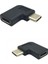 USB 3.1 Tip C Dişi - Erkek 90 Derece Açı Sol Sağ Adaptör Dönüştürücü Konektörü Usb-C (Yurt Dışından) 1
