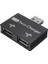 Taşınabilir USB Hub - 2 Bağlantı Noktalı Şarj Cihazı Hub Adaptörü Mini USB 2.0 Erkek - Çift Dişi Şarj Splitter Hub Dönüştürücü Pc Dizüstü Bilgisayar Için (Yurt Dışından) 2