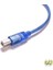 Yüksek Hızlı Şeffaf Mavi USB 2.0 Yazıcı Kablosu Tip A Erkek - Tip B Erkek Çift Korumalı (Yurt Dışından) 3