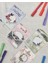 Renkli Çiçek Desenli 4'Lü Post-It Seti / Sticky Note / Yapışkanlı Not Kağıdı / Bullet Journald 2