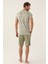 2980 Mixed Erkek Bermuda Pijama Takım 3