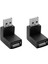 Yeni USB 2.0 Erkek - Dişi 90 Derece Açılı Çoğaltıcı Adaptör Konnektörü 1 Adet (Yurt Dışından) 1