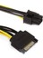 Sata Güç Kablosu 15 Pin 6 Pin Pcı Express Pcı-E Sata Grafik Dönüştürücü Adaptör Ekran Kartı Güç Kablosu ND998 (Yurt Dışından) 2