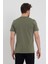 Erkek Haki Slim Fit Bisiklet Yaka %100 Pamuk Kısa Kollu Pamuklu Tişört - Haki 5