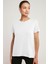 Tatum Kadın 100% Pamuk Süprem Yuvarlak Yaka Comfort Fit Beyaz T-Shirt 3