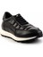 Siyah Deri Erkek Sneaker E01757709303 3