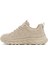 Erkek Bej Bağcıklı Kalın Tabanlı Kumaş Sneaker 24WFD690014 2