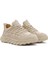 Erkek Bej Bağcıklı Kalın Tabanlı Kumaş Sneaker 24WFD690014 3