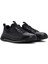 Erkek Siyah Bağcıklı Deri Sneaker 24WFD691418 3