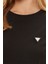 Kadın Siyah Logolu T-Shirt 4