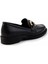 Siyah Kadın Loafer Ayakkabı K01474091309 4