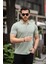 Erkek Pamuklu Kumaş Slim Fit Kesim Çağla Polo Yaka T-Shirt - Çağla 1