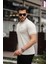 Erkek Pamuklu Kumaş Slim Fit Kesim Bej Polo Yaka T-Shirt - Bej 1
