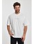 Reprimande Erkek Oversize Fit Kalın Kumaşlı Bisiklet Yaka T-Shirt - Ekru 3