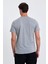 Erkek Slim Fit Pamuk Bisiklet Yaka Basic Tişört Gri 5