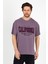 Rose Baskılı Bisiklet Yaka Oversize T-Shirt - Rose 3