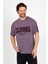 Rose Baskılı Bisiklet Yaka Oversize T-Shirt - Rose 2