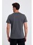 Erkek Slim Fit Pamuk Bisiklet Yaka Basic Tişört Füme 5