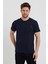 Erkek Çağla Kırmızı Lacivert %100 Pamuk 3 Lü T-Shirt Paketi 3