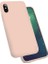 Apple iPhone x Uyumlu Kılıf Silk Silikon, Pembe 1