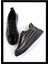 Siyah Kırışık Rugan Kadın Sneaker K01566004608 1