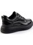 Siyah Kırışık Rugan Kadın Sneaker K01566004608 4