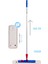 Tekno Trust Yüzey Temizliği Nemli Mop Kuruluma Seti Mop Aparatı Alüminyum Sap 140 cm ve 5 Adet Nemli Mop 50 cm 2
