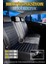 renault Latitude Lüx Deri Oto Koltuk Kılıfı Ön Arka Takım Elit Serisi Siyah Mavi 3