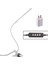 8W Katlanır Ayarlanabilir USB Şarjlı Göz Koruması Masa Lambası Beyaz (Yurt Dışından) 1