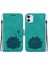 IPhone 11 Için Flip Case Manyetik Kabartma Lotus Çiçek Kickstand Kickstand (Yurt Dışından) 1