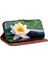 IPhone 12 Için Flip Case Pro Manyetik Cüzdan Kabartma Lotus Çiçek (Yurt Dışından) 2