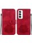 Oppo Oppo 12 5g Kickstand Manyetik Kabartma Lotus Çiçek Için Flip Case (Yurt Dışından) 1