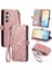 Samsung Galaxy S24 Artı Darbeye Deri Kılıf Için Flip Case Cüzdan Flip (Yurt Dışından) 5