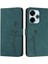 Xiaomi Poco M6 4g Kickstand Yan Toka Pu Deri Aşk Için Flip Case (Yurt Dışından) 1