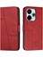 Xiaomi Poco M6 4g Yan Toka Için Flip Case Tam Koruma Kartı Pu (Yurt Dışından) 1