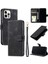 IPhone 12 Için Flip Case Pro Max Kickstand Bilek Kayışı Manyetik Cüzdan Kart (Yurt Dışından) 5