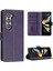 Samsung Galaxy Z Için Flip Case Kart ile Toka Saf Renk ile 6 5g Kat (Yurt Dışından) 1