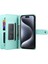 IPhone 15 Pro Için Flip Case Crossbody Kayış Cüzdan Çok Fonksiyonlu Standı (Yurt Dışından) 2