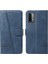 Xiaomi Redmi Not 9 4g Için Filp Durumda Preslenmiş Pu Deri Ayrılabilir Siyah (Yurt Dışından) 5