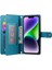 IPhone 14 Için Flip Case Artı Crossbody Kayış Cüzdan Çok Fonksiyonlu Standı (Yurt Dışından) 3