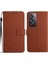 Oppo RENO12 Için Flip Case El Kayışı Manyetik Pu ile 5g Kart Yuvası Standı (Yurt Dışından) 1