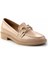 Bej Kırışık Rugan Kadın Loafer Ayakkabı K01474091308 3