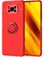 Xiaomi Poco X3 Kılıf Zore Ravel Silikon Kapak-Kırmızı 1