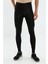 SlimFit Erkek Basic Siyah-Neonsarı Tayt 20100 1