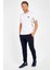 Sportswear SlimFit Erkek Ribana Paça Basic Lacivert Pantolon 15712 4